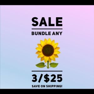 Bundle any 3 items marked 3/$25 🌻